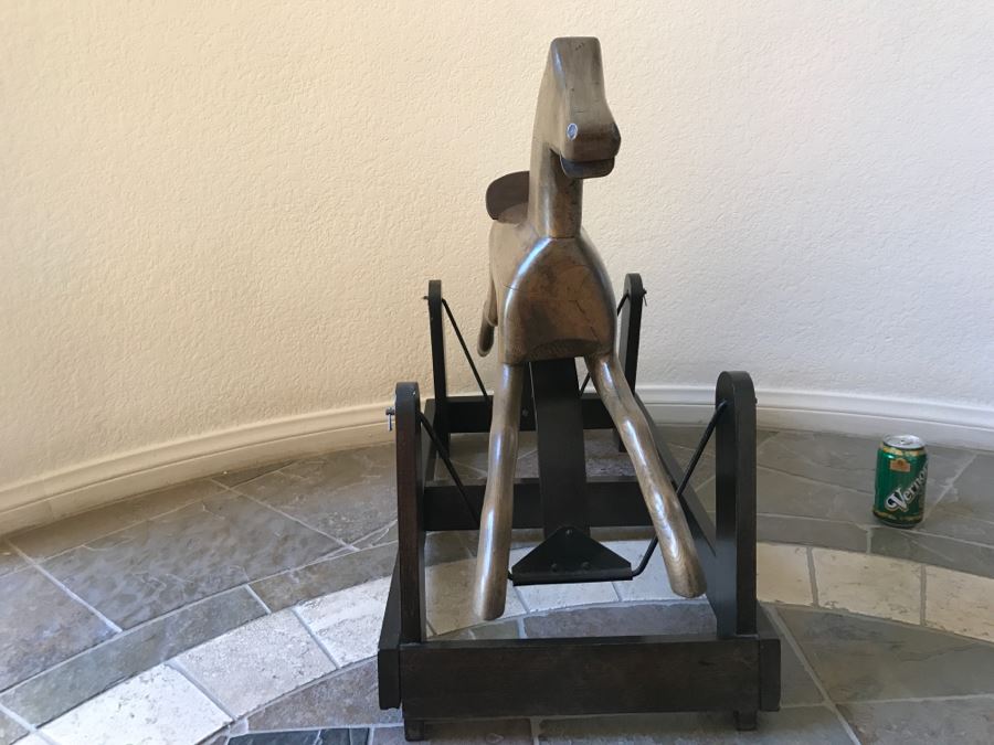 Wooden Folk Art Rocking Horse [Photo 8]