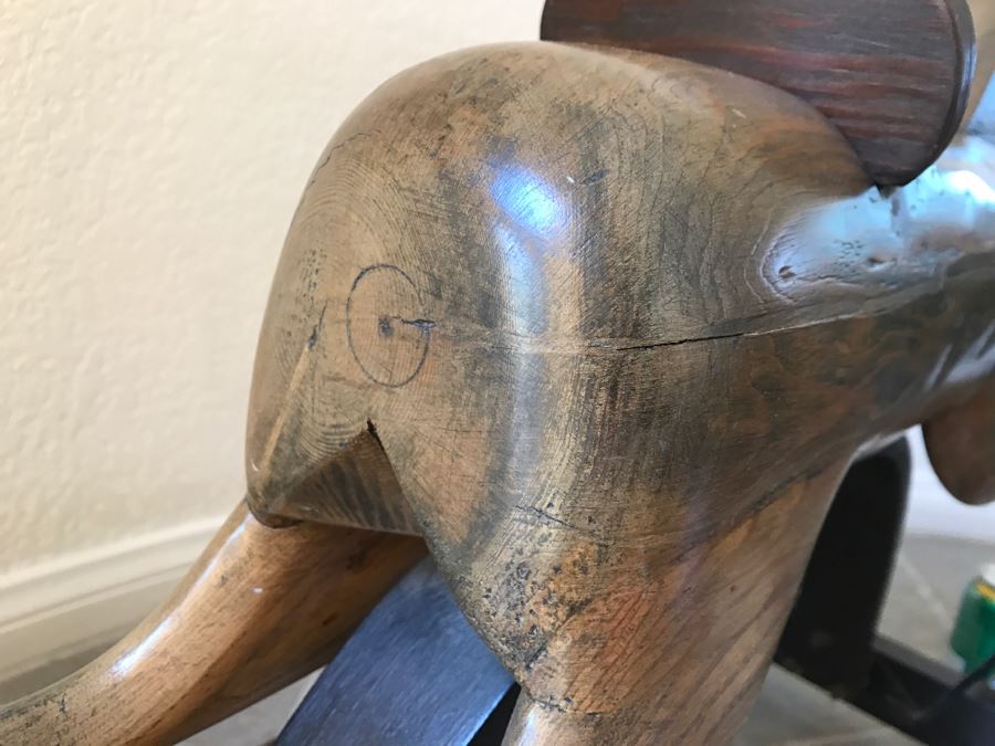 Wooden Folk Art Rocking Horse [Photo 13]