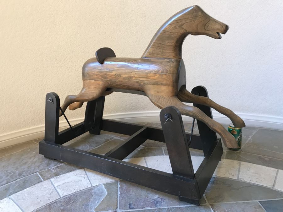 Wooden Folk Art Rocking Horse [Photo 11]