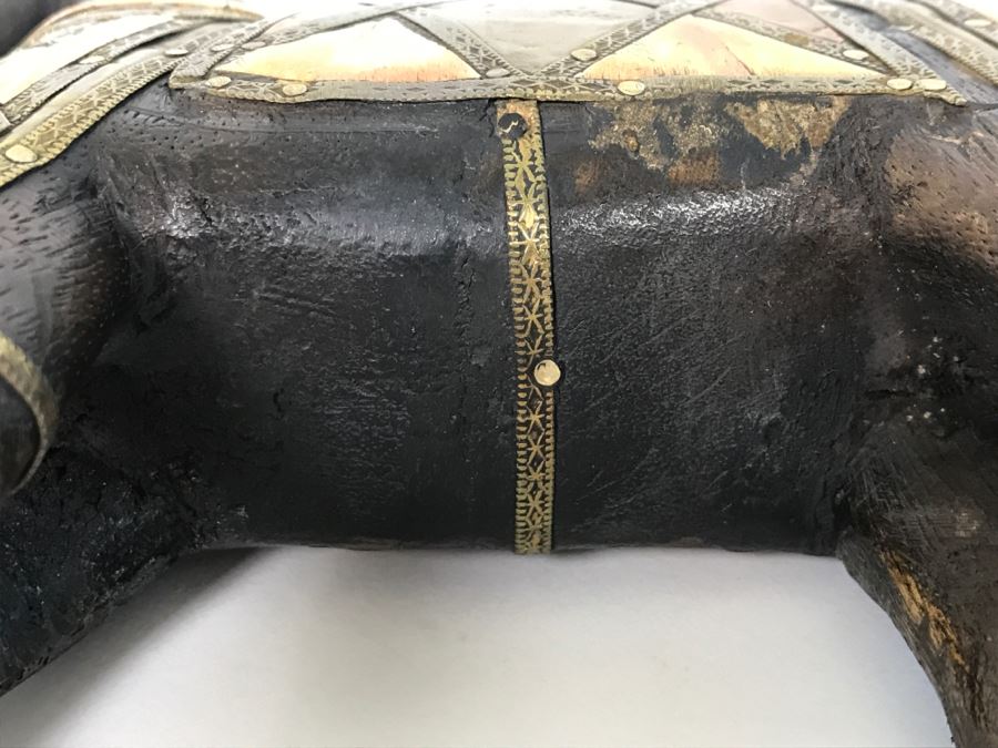 Wooden Horse With Metal And Stone Inlaid [Photo 12]