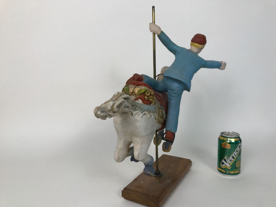 Wooden Carousel Horse Sculpture Signed Payne 31 / 120 [Photo 4]