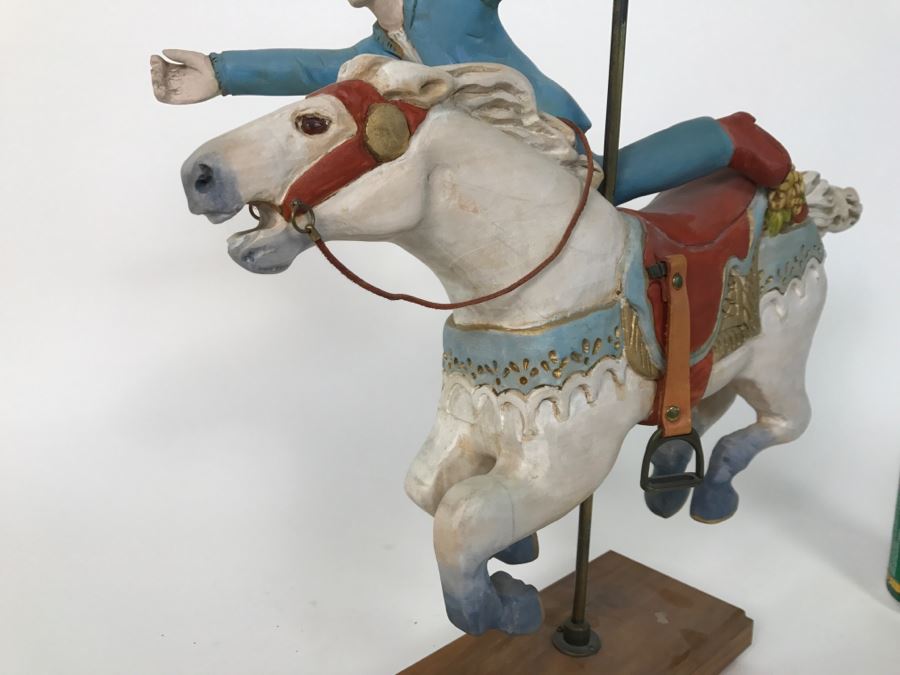 Wooden Carousel Horse Sculpture Signed Payne 31 / 120 [Photo 7]