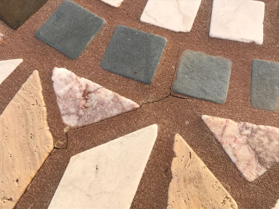 Metal Tile Top Table With Pair Of Outdoor Chairs [Photo 5]