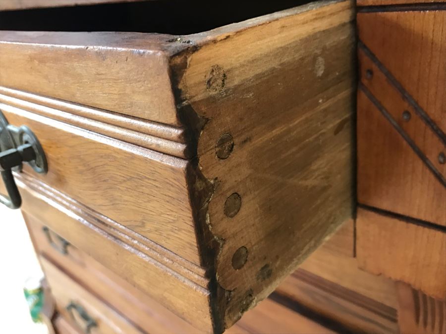 Stunning Antique Eastlake Roll Top Desk [Photo 14]