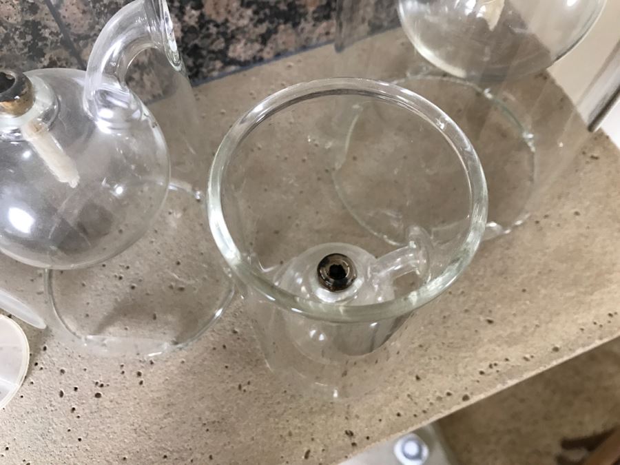 Set Of (3) Glass Oil Candles With Accessories [Photo 10]