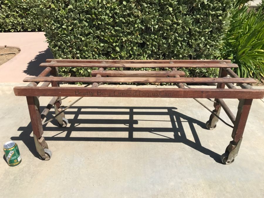 Antique Wooden BT Tub Bench Patented 1923 By Beatty Bros. Limited Fergus, Canada [Photo 4]