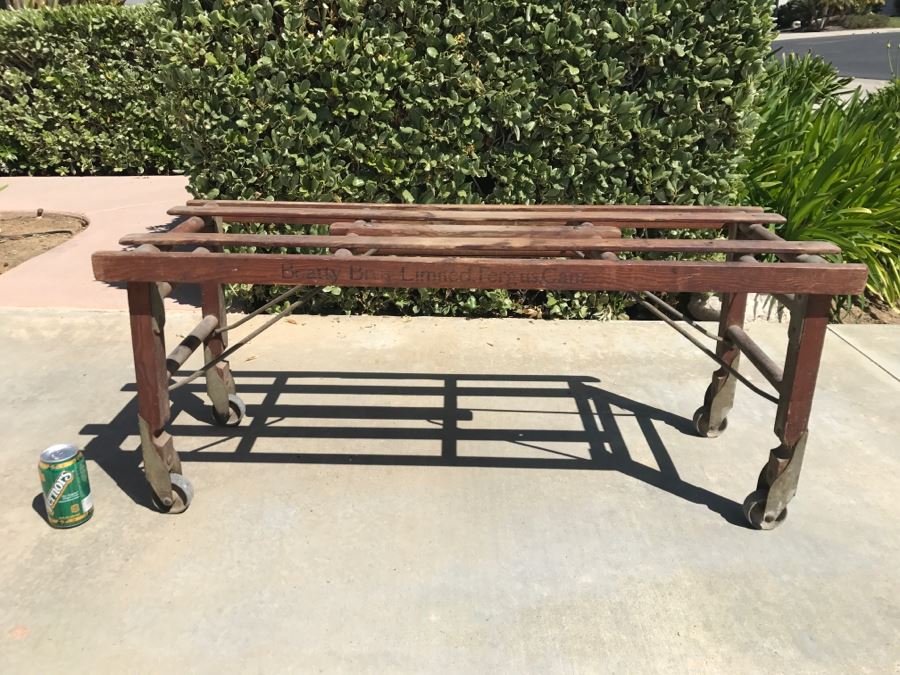 Antique Wooden BT Tub Bench Patented 1923 By Beatty Bros. Limited Fergus, Canada [Photo 3]