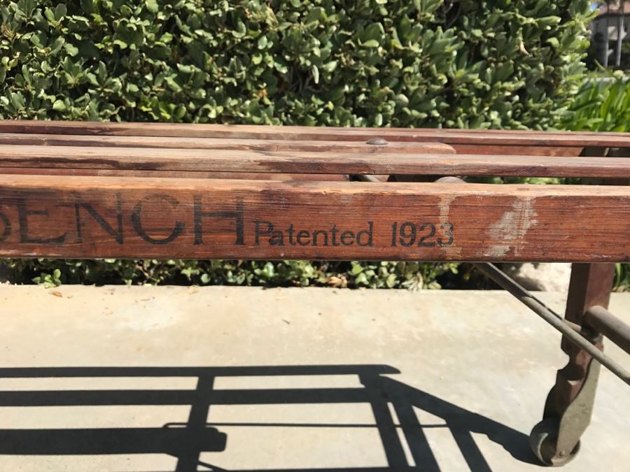 Antique Wooden BT Tub Bench Patented 1923 By Beatty Bros. Limited Fergus, Canada [Photo 15]