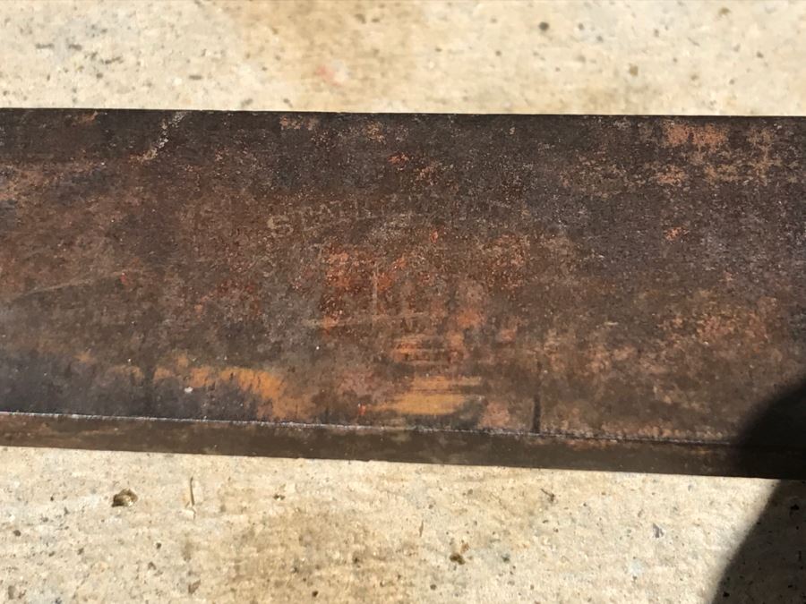 Vintage Henry Disston & Sons One-Man Two-Handle Saw And Vintage Chisel [Photo 9]