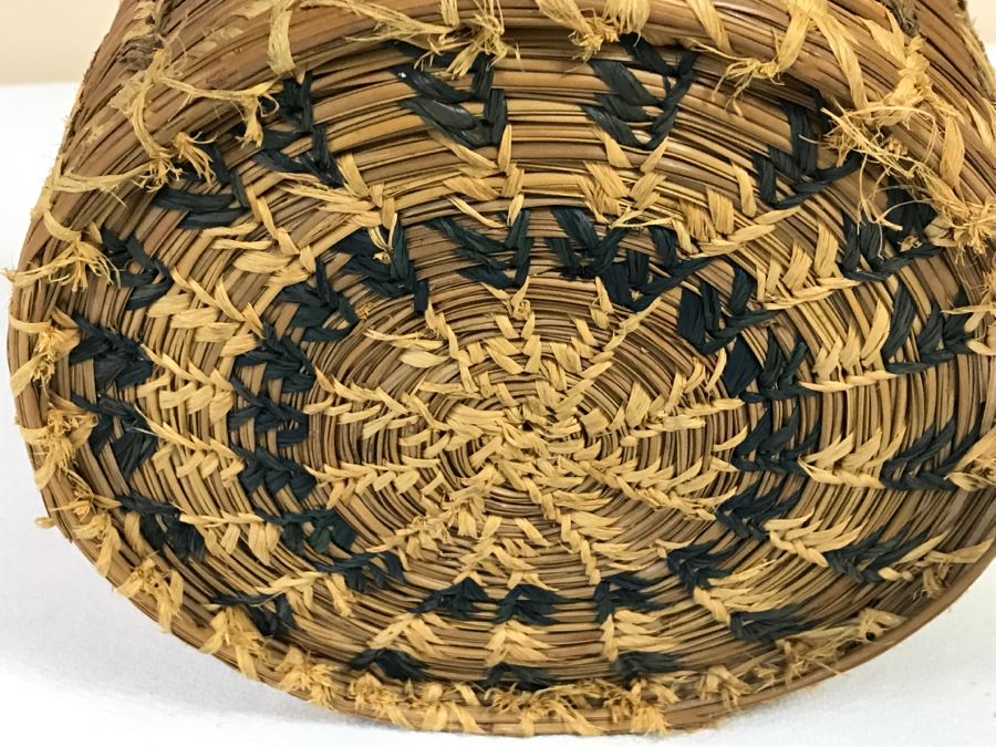 Native American Indian Basket Filled With Old Pottery Shards And Shells [Photo 12]