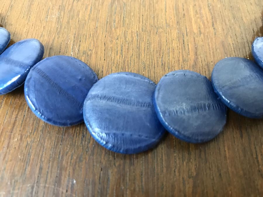 Graduated Eel Skin Necklace [Photo 3]