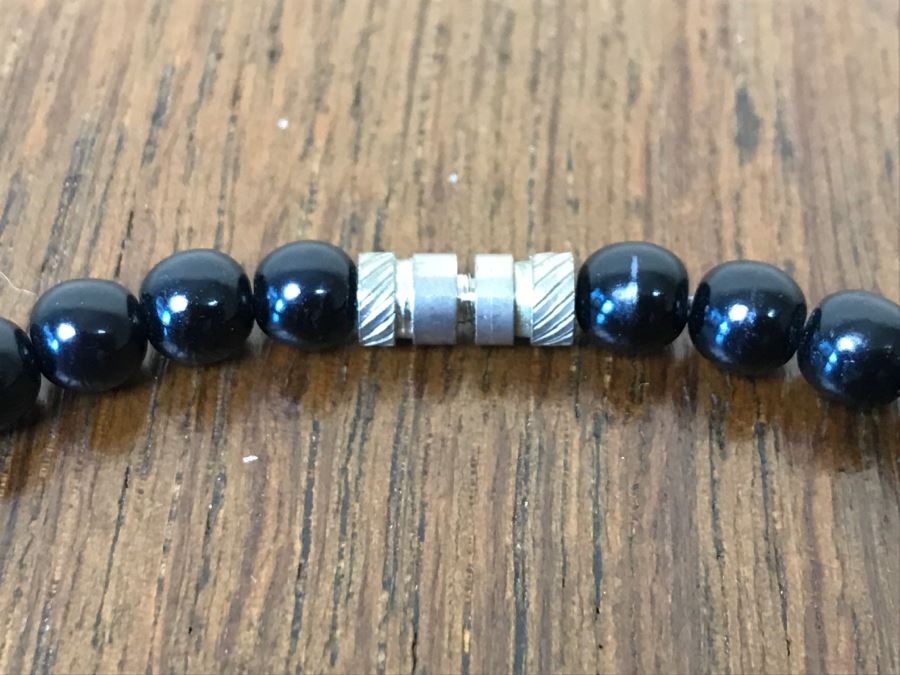 Graduated Eel Skin Necklace [Photo 6]