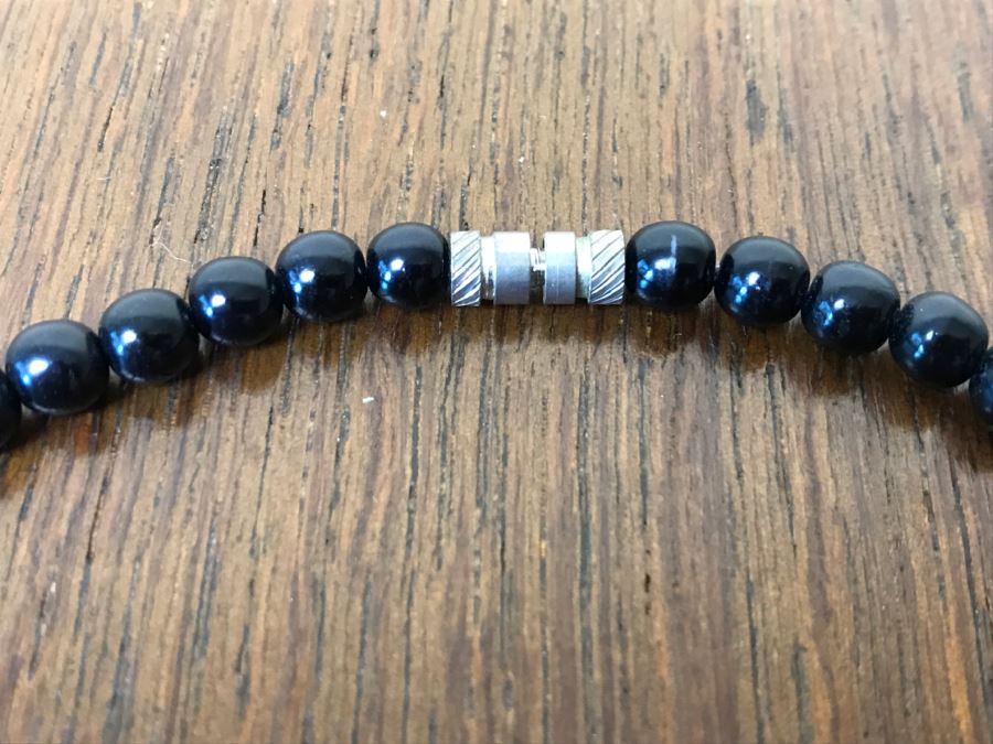 Graduated Eel Skin Necklace [Photo 5]