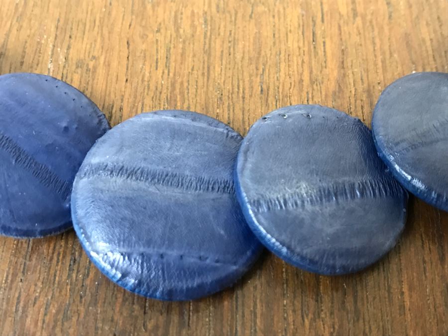 Graduated Eel Skin Necklace [Photo 4]