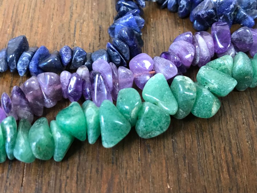 Set Of (3) Stone Necklaces [Photo 4]