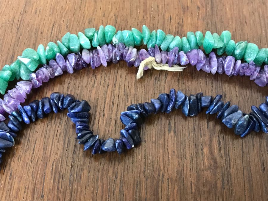 Set Of (3) Stone Necklaces [Photo 7]