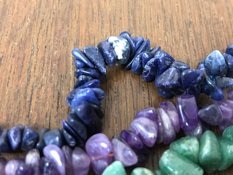 Set Of (3) Stone Necklaces [Photo 5]