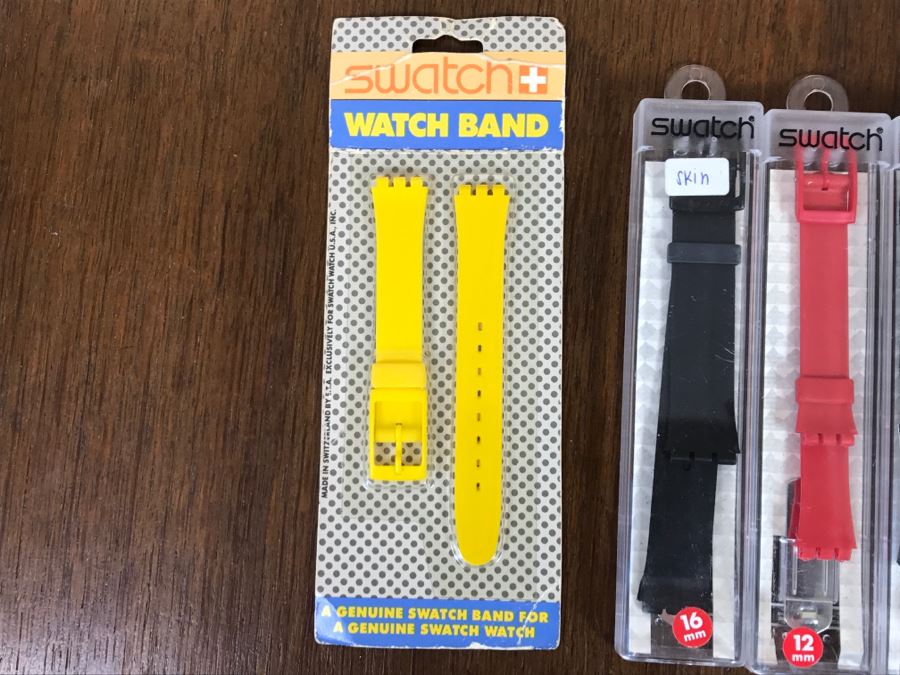 Watch Lot Includes (7) New In Pack Swatch Watch Replacement Bands, Swatch Watch, (2) TERNER Watches And POLAR Watch [Photo 8]