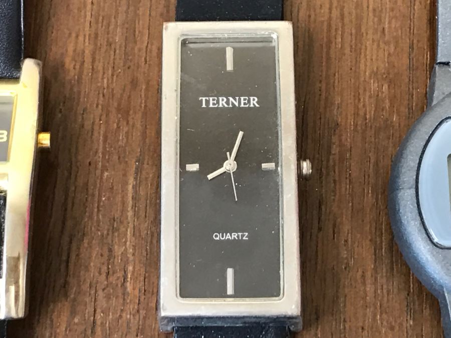 Watch Lot Includes (7) New In Pack Swatch Watch Replacement Bands, Swatch Watch, (2) TERNER Watches And POLAR Watch [Photo 6]