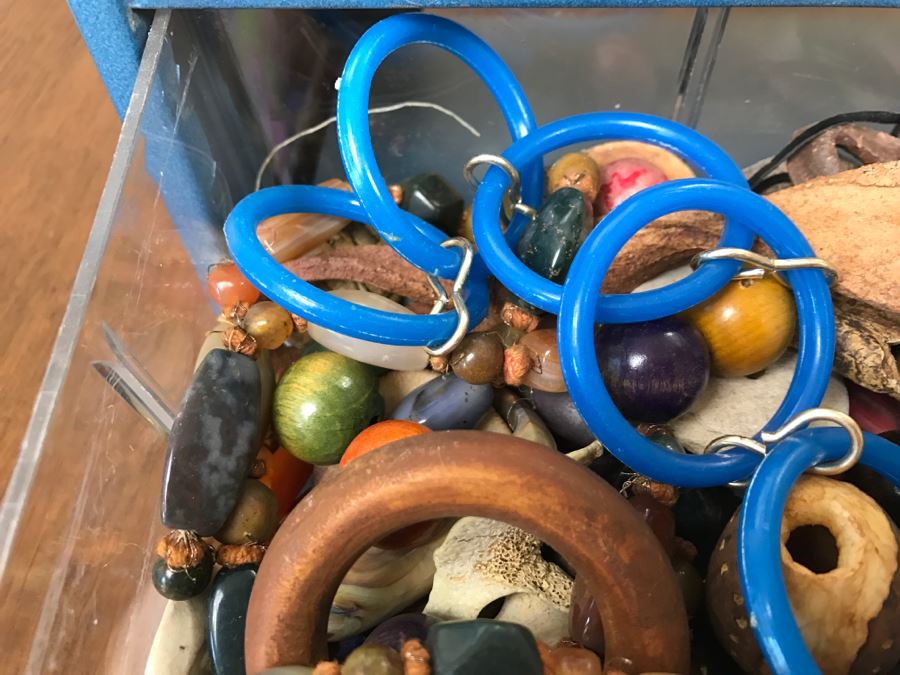 Nice Bead Lot For Making Jewelry And Storage Cabinet - See All Photos [Photo 23]