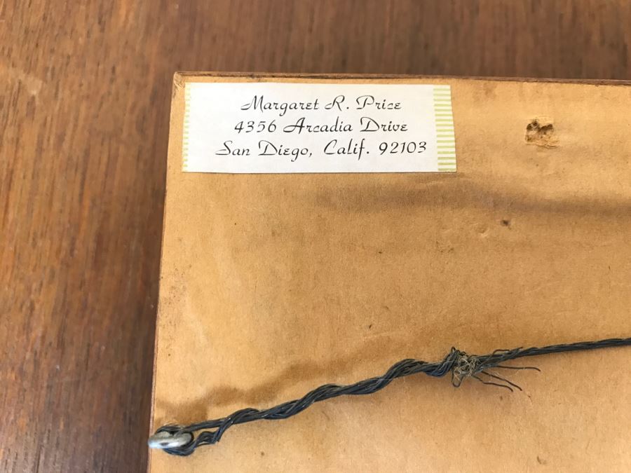 Mid-Century Enamel On Framed Copper Plate Titled 'Life Forms' By Margaret R. Price San Diego, CA [Photo 9]