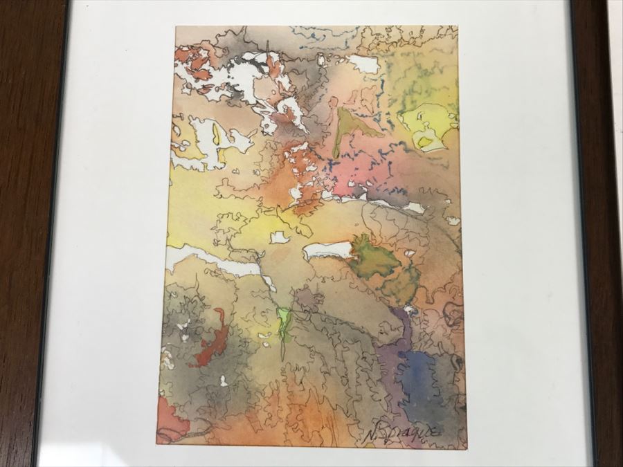 Pair Of Original Watercolor Paintings - One Is Signed N. Sprague [Photo 2]