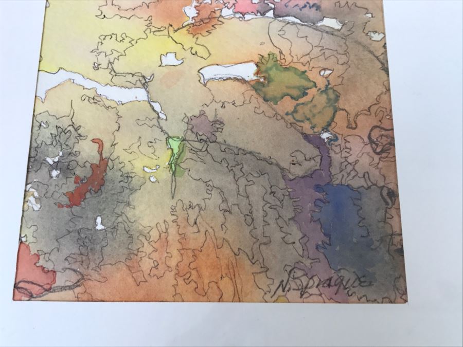 Pair Of Original Watercolor Paintings - One Is Signed N. Sprague [Photo 4]