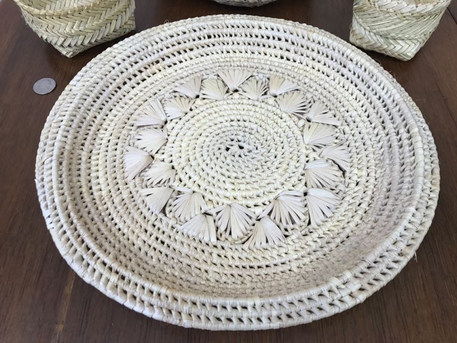 Set Of (4) Native American Indian Baskets [Photo 3]