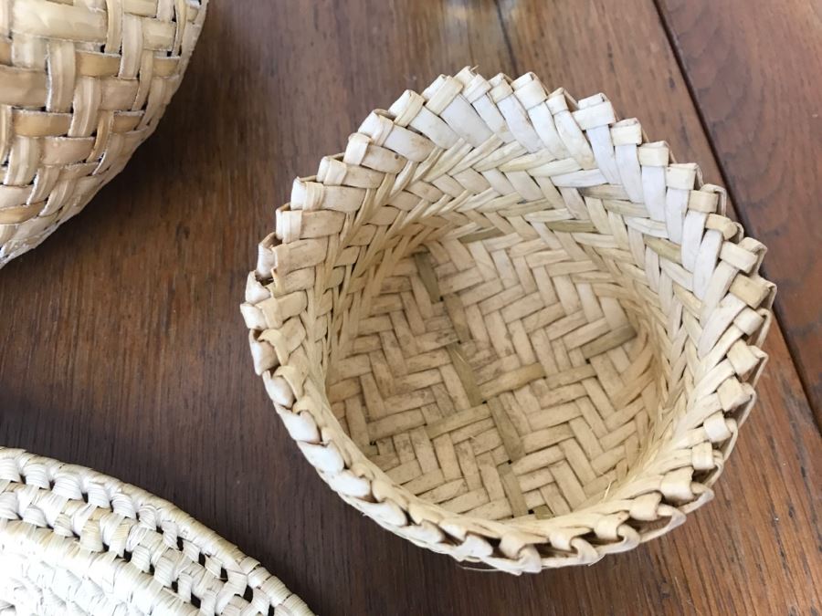Set Of (4) Native American Indian Baskets [Photo 11]
