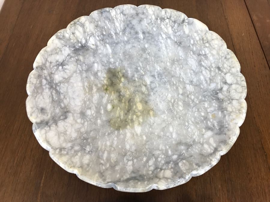 Large Carved Stone Bowl And Mid-Century Fish Pottery [Photo 4]