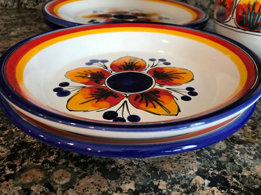 (13) S. Stefano Camastra And La Giara Ceramic Pitcher And Plates Made In Italy [Photo 11]