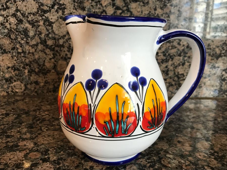 (13) S. Stefano Camastra And La Giara Ceramic Pitcher And Plates Made In Italy [Photo 16]