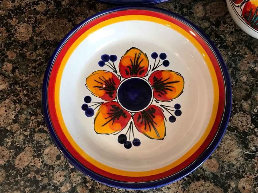 (13) S. Stefano Camastra And La Giara Ceramic Pitcher And Plates Made In Italy [Photo 4]