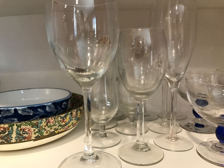 Various Bowls, Plates, Creamer And Stemware Glasses [Photo 5]