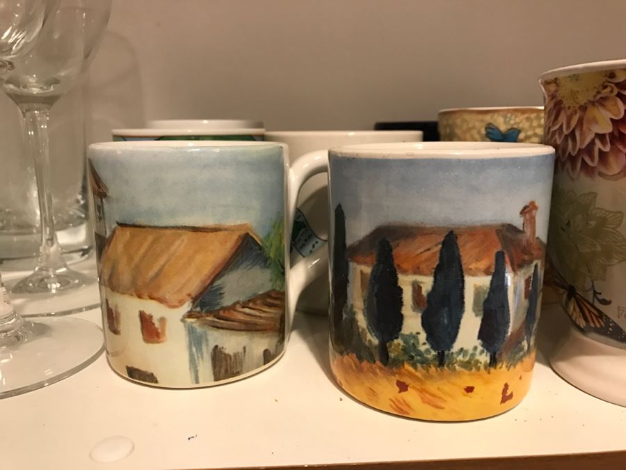 Various Glassware, Stemware Glasses And Coffee Cups [Photo 5]