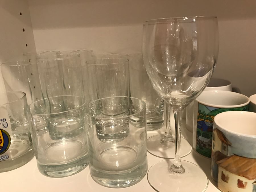 Various Glassware, Stemware Glasses And Coffee Cups [Photo 3]