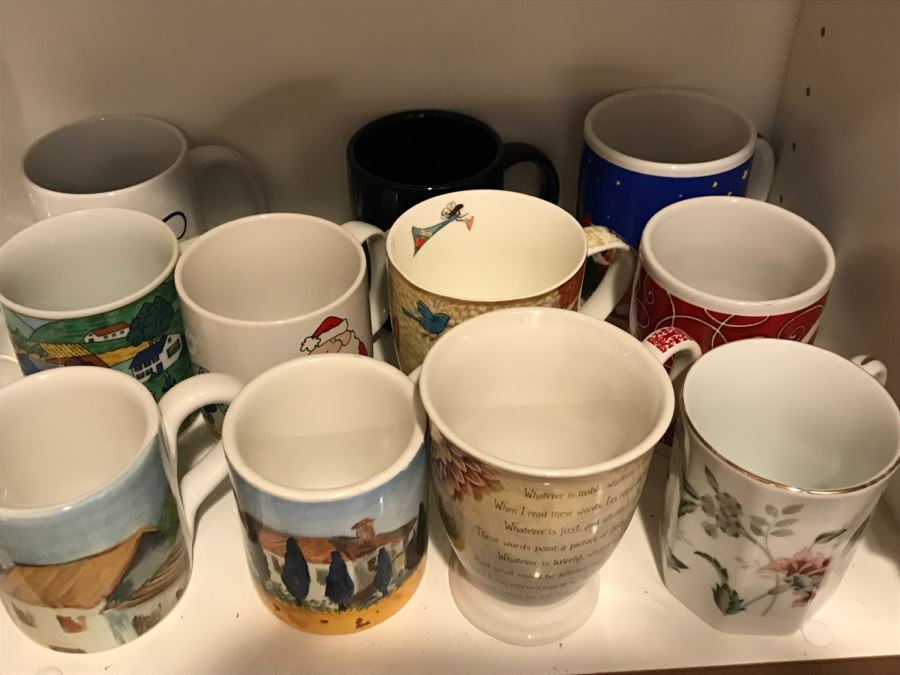 Various Glassware, Stemware Glasses And Coffee Cups [Photo 7]