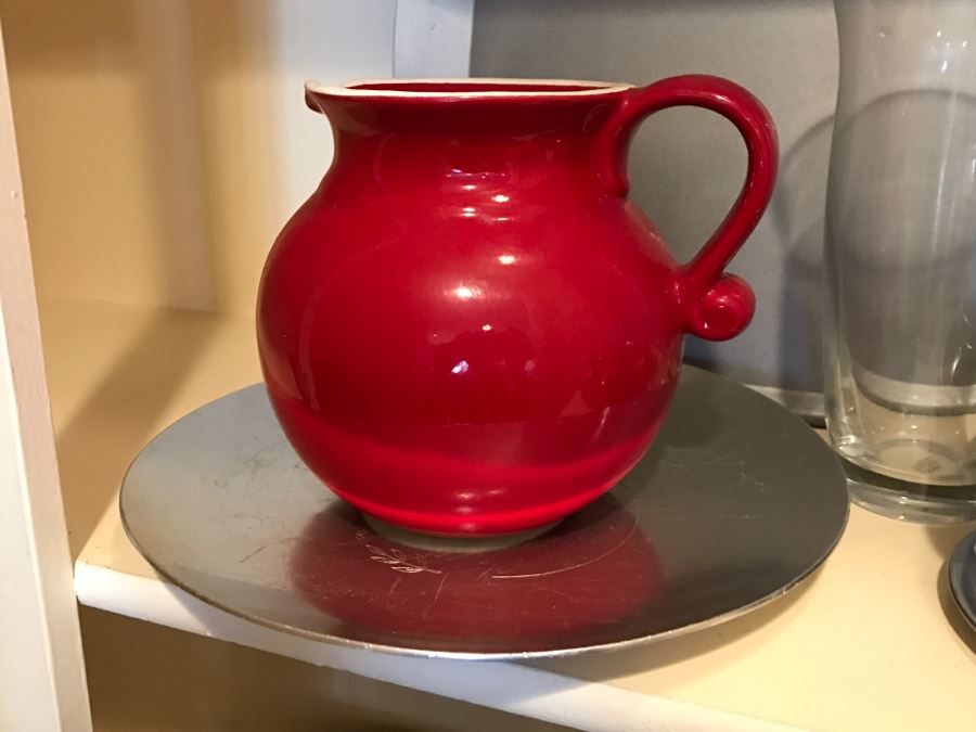 Kitchen Pantry Lot Featuring Corning Ware Covered Dish, Bundt Pan, Pacific Cermaic Blue Bowl, West Bend Crock Pot - See All Photos [Photo 11]