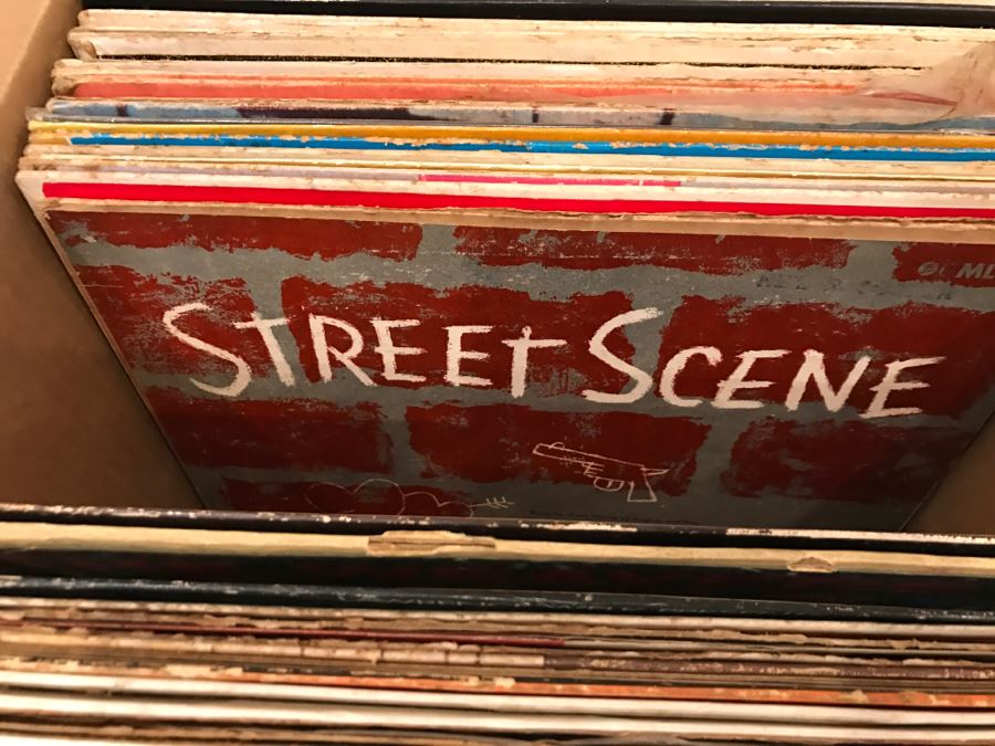 (2) Boxes Of Vintage Vinyl Records 33RPM Lot Includes Bob Dylan's Greatest Hits, Elton John's Goodbye Yellow Brick Road, Musicals, Nat King Cole - See Photos [Photo 14]