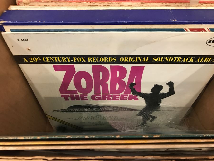 (2) Boxes Of Vintage Vinyl Records 33RPM Lot Includes Bob Dylan's Greatest Hits, Elton John's Goodbye Yellow Brick Road, Musicals, Nat King Cole - See Photos [Photo 25]