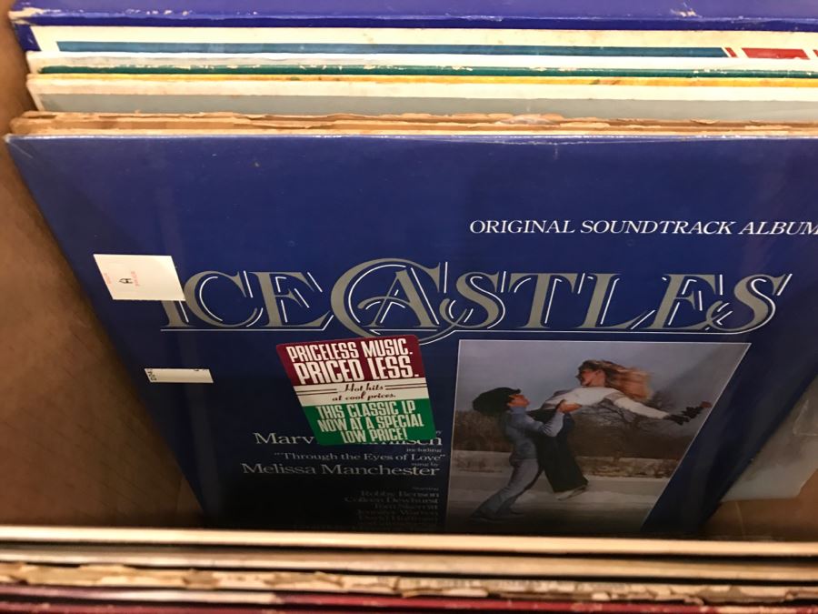 (2) Boxes Of Vintage Vinyl Records 33RPM Lot Includes Bob Dylan's Greatest Hits, Elton John's Goodbye Yellow Brick Road, Musicals, Nat King Cole - See Photos [Photo 24]