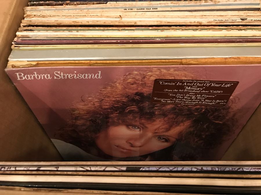 (2) Boxes Of Vintage Vinyl Records 33RPM Lot Includes Bob Dylan's Greatest Hits, Elton John's Goodbye Yellow Brick Road, Musicals, Nat King Cole - See Photos [Photo 7]