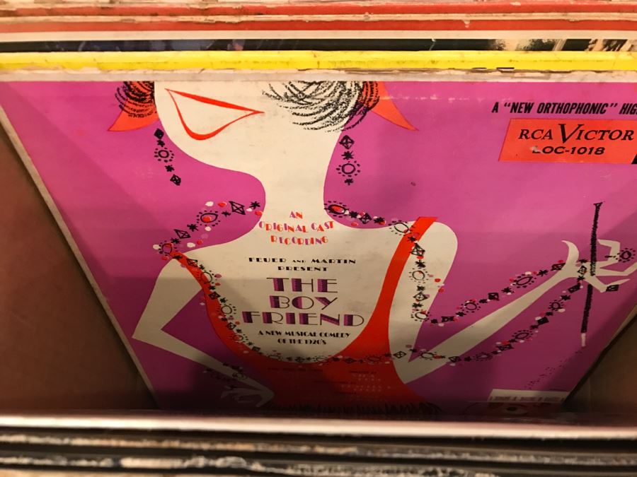 (2) Boxes Of Vintage Vinyl Records 33RPM Lot Includes Bob Dylan's Greatest Hits, Elton John's Goodbye Yellow Brick Road, Musicals, Nat King Cole - See Photos [Photo 21]