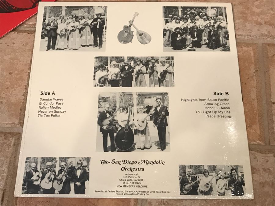 (7) Sealed Collection Of Vinyl Records From The San Diego Mandolin Orchestra (Client Plays For Orchestra) [Photo 6]