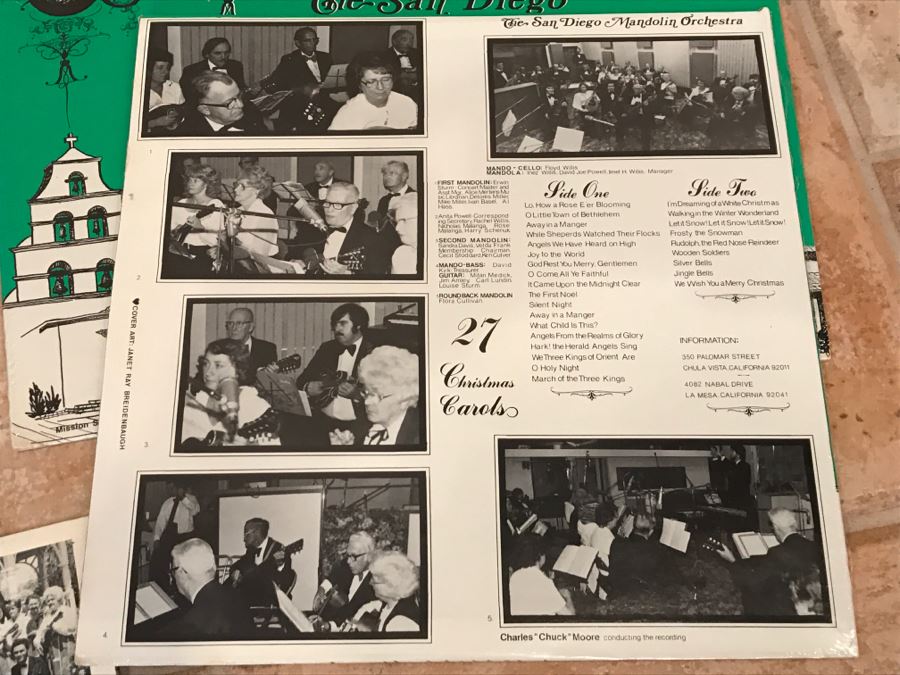 (7) Sealed Collection Of Vinyl Records From The San Diego Mandolin Orchestra (Client Plays For Orchestra) [Photo 8]