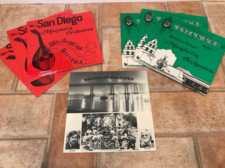 (7) Sealed Collection Of Vinyl Records From The San Diego Mandolin Orchestra (Client Plays For Orchestra)