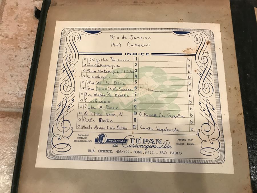 Collection Of (12) Vinyl Records From 1949 Carnival Carnaval Rio De Janeiro [Photo 2]