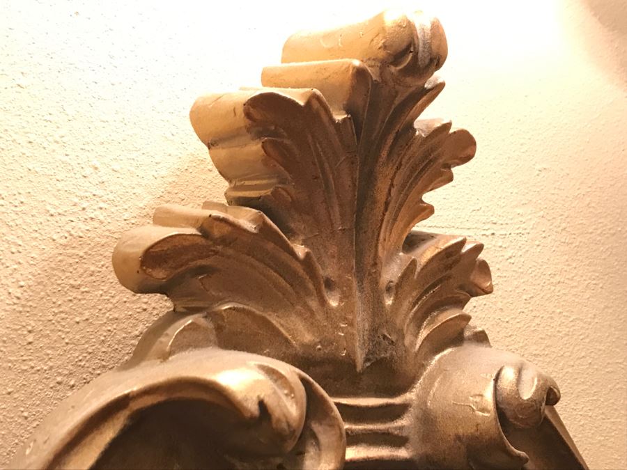 Ornate Gilded Wood Vanity Mirror [Photo 5]