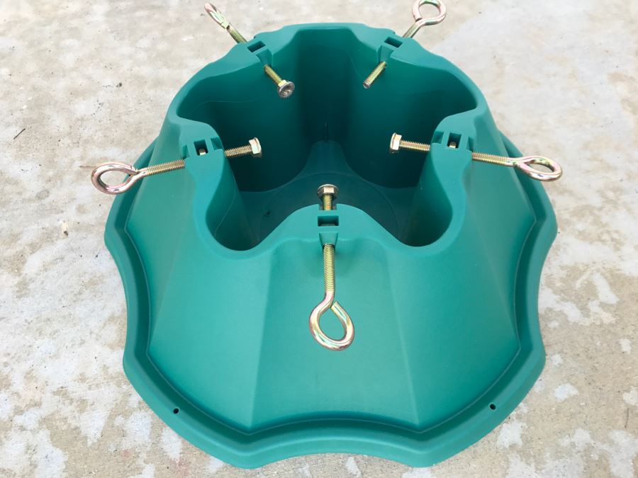 Bins Filled With Holiday Decorations Including 2-Layers Of Christmas Ornaments, Easter Decorations, Christmas Tree Stand - See All Photos [Photo 33]