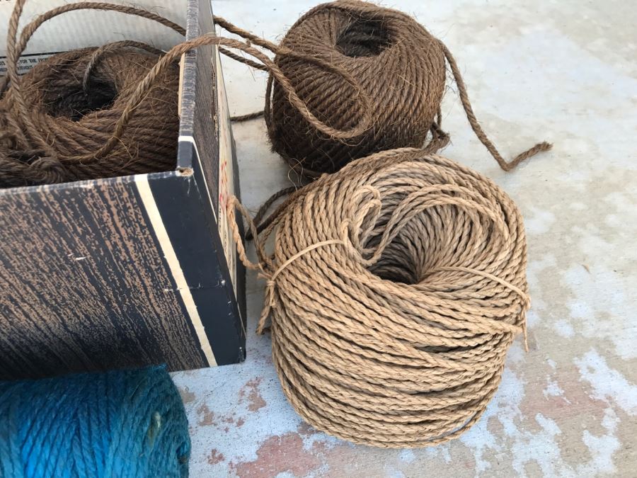 Huge Lot Of Crafting String Twine Some Colored